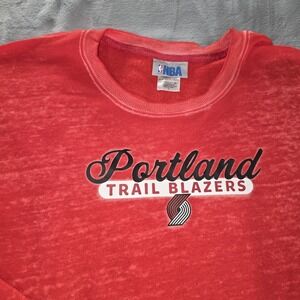 NBA Portland Trail Blazers Women's Pullover Sweatshirt Red Size XL